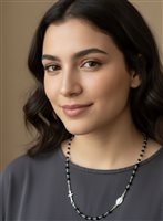 Collana Donna in Argento Onice Cianfrone Gioielli 601.00016.ONICE